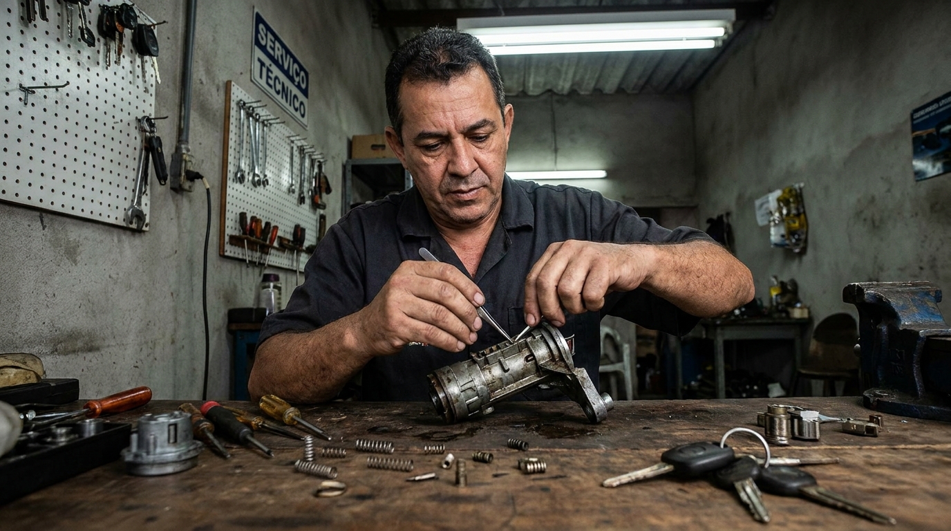 Troca de Segredo do Miolo da Porta profissional em Mogi das Cruzes‑SP